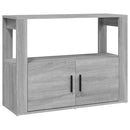 skænk 80x30x60 cm konstrueret træ grå sonoma-eg