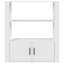 skænk 80x30x90 cm konstrueret træ hvid