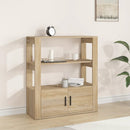 skænk 80x30x90 cm konstrueret træ sonoma-eg
