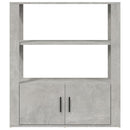 skænk 80x30x90 cm konstrueret træ betongrå