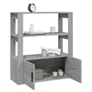 skænk 80x30x90 cm konstrueret træ grå sonoma-eg