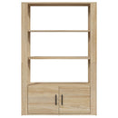 skænk 80x30x119,5 cm konstrueret træ sonoma-eg