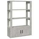skænk 80x30x119,5 cm konstrueret træ betongrå