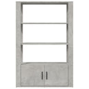 skænk 80x30x119,5 cm konstrueret træ betongrå