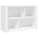skænk 80x30x54 cm konstrueret træ hvid