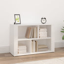 skænk 80x30x54 cm konstrueret træ hvid