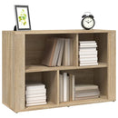 skænk 80x30x54 cm konstrueret træ sonoma egetræsfarve