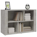 skænk 80x30x54 cm konstrueret træ betongrå