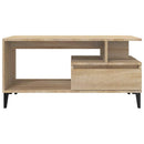 sofabord 90x49x45 cm konstrueret træ sonoma-eg