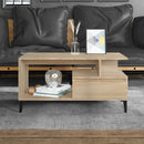 sofabord 90x49x45 cm konstrueret træ sonoma-eg