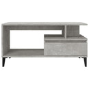 sofabord 90x49x45 cm konstrueret træ betongrå