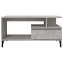 sofabord 90x49x45 cm konstrueret træ betongrå