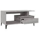 sofabord 90x49x45 cm konstrueret træ Grå sonoma-eg