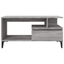 sofabord 90x49x45 cm konstrueret træ Grå sonoma-eg