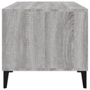 sofabord 90x49x45 cm konstrueret træ Grå sonoma-eg