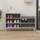 skoreol 102x36x60 cm konstrueret træ betongrå