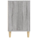 skoskab 102x36x60 cm konstrueret træ grå sonoma-eg