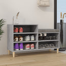 skoskab 102x36x60 cm konstrueret træ grå sonoma-eg