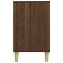 skoskab 102x36x60 cm konstrueret træ brun egetræ