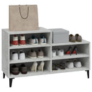 skoreol 102x36x60 cm konstrueret træ betongrå