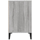 skoskab 102x36x60 cm konstrueret træ grå sonoma-eg