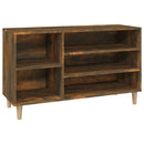 skoskab 102x36x60 cm konstrueret træ røget egetræsfarve