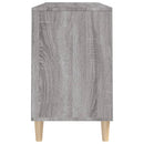skoskab 102x36x60 cm konstrueret træ grå sonoma-eg