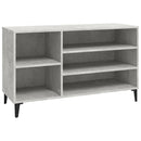 skoreol 102x36x60 cm konstrueret træ betongrå