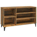 skoskab 102x36x60 cm konstrueret træ røget egetræsfarve