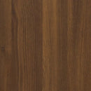 skoskab 102x36x60 cm konstrueret træ brun egetræ