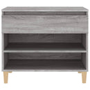 skoskab 102x36x60 cm konstrueret træ grå sonoma-eg