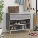 skoskab 102x36x60 cm konstrueret træ grå sonoma-eg