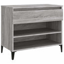 skoskab 102x36x60 cm konstrueret træ grå sonoma-eg