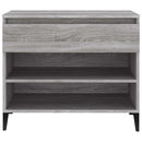 skoskab 102x36x60 cm konstrueret træ grå sonoma-eg