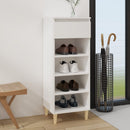 skoreol 40x36x105 cm konstrueret træ hvid