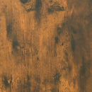 skoskab 40x36x105 cm konstrueret træ røget egetræsfarve