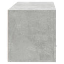 væghængt skoskab 70x35x38 cm konstrueret træ betongrå