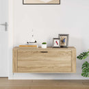 væghængt skoskab 100x35x38 cm konstrueret træ Sonoma-eg