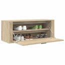 væghængt skoskab 100x35x38 cm konstrueret træ Sonoma-eg
