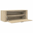 væghængt skoskab 100x35x38 cm konstrueret træ Sonoma-eg