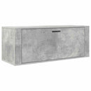 væghængt skoskab 100x35x38 cm konstrueret træ betongrå