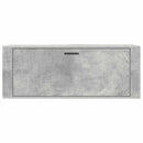 væghængt skoskab 100x35x38 cm konstrueret træ betongrå