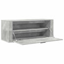 væghængt skoskab 100x35x38 cm konstrueret træ betongrå