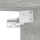 væghængt skoskab 100x35x38 cm konstrueret træ betongrå