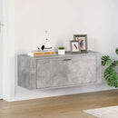 væghængt skoskab 100x35x38 cm konstrueret træ betongrå