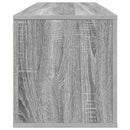 væghængt skoskab 100x35x38 cm konstrueret træ grå sonoma-eg