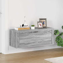 væghængt skoskab 100x35x38 cm konstrueret træ grå sonoma-eg