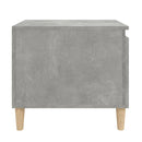 sofabord 100x50x45 cm konstrueret træ betongrå