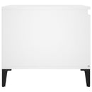 sofabord 100x50x45 cm konstrueret træ hvid