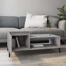 sofabord 100x50x45 cm konstrueret træ Grå sonoma-eg